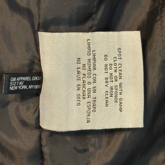 LEVIS Black Vegan Leather Zip-Up Mens Moto Biker Bomber Jacket Size XXL - Picture 16 of 16